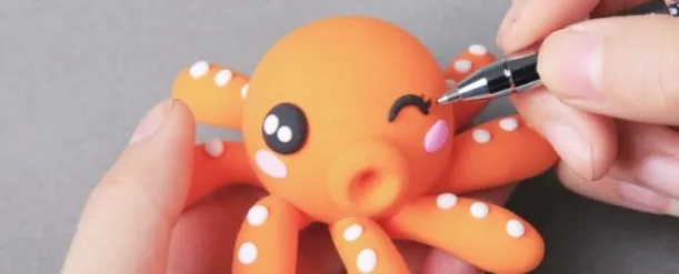cute octopus air dry clay