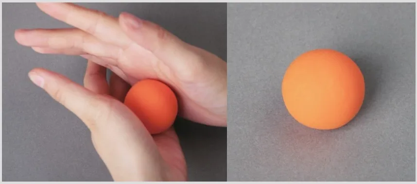 Knead the air dry clay into a ball