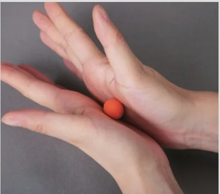 Squeeze and roll air dry clay