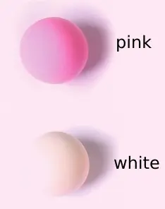 pink white air dry clay