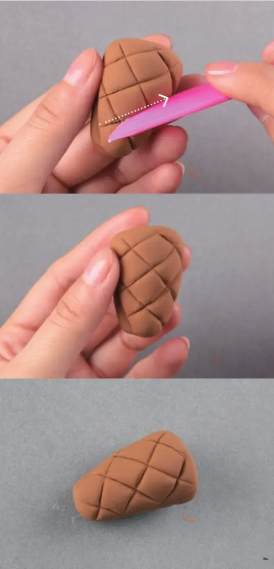 Clay ice cream cone bottom