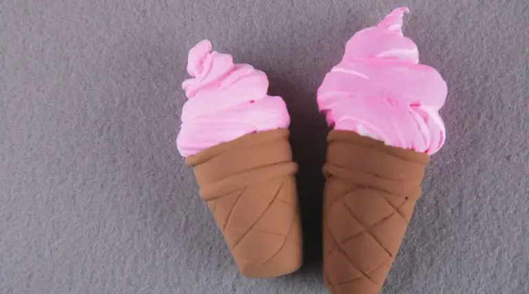 air dry clay ice cream