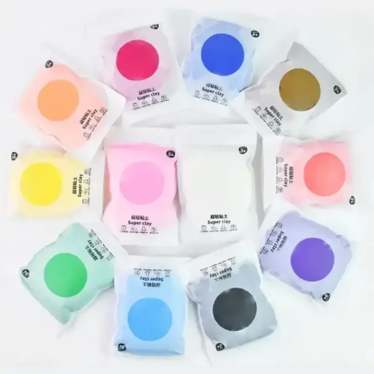 12 colors air dry clay super light clay