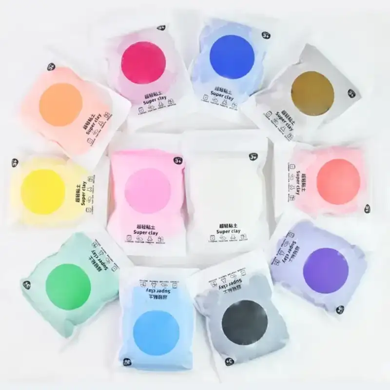 12 colors air dry clay super light clay