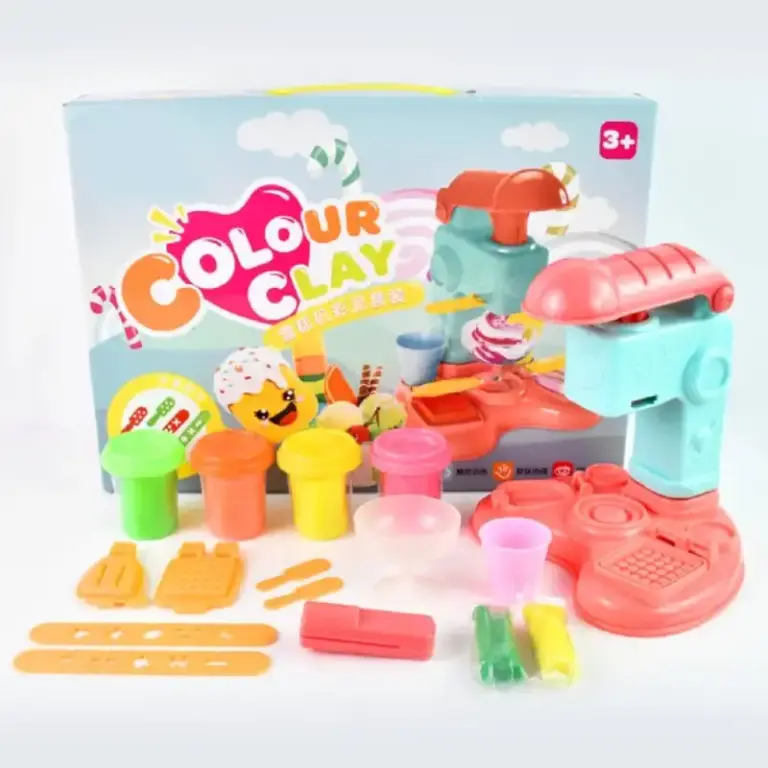 ice cream maker play dough toy kit