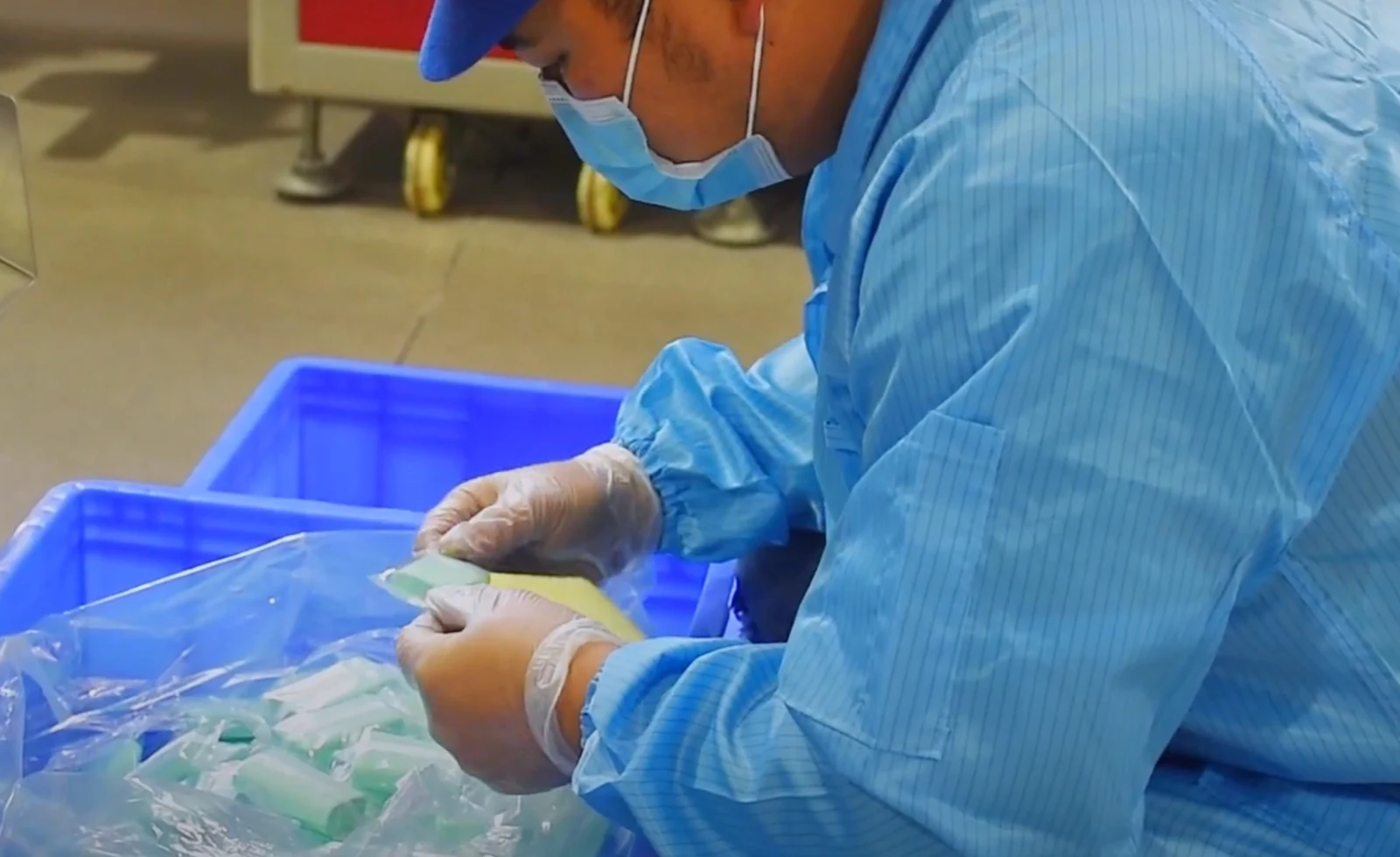 QC personnel carefully inspect each product