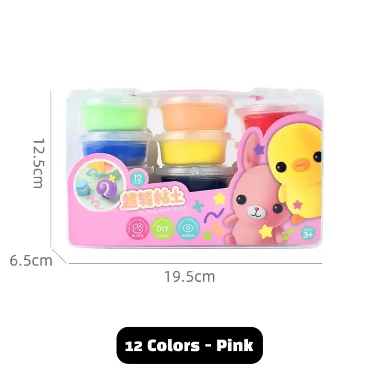 12 colors air dry clay super light