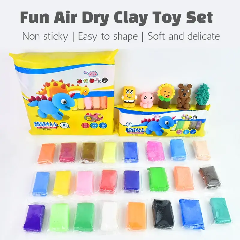 air dry clay toys 24 colors