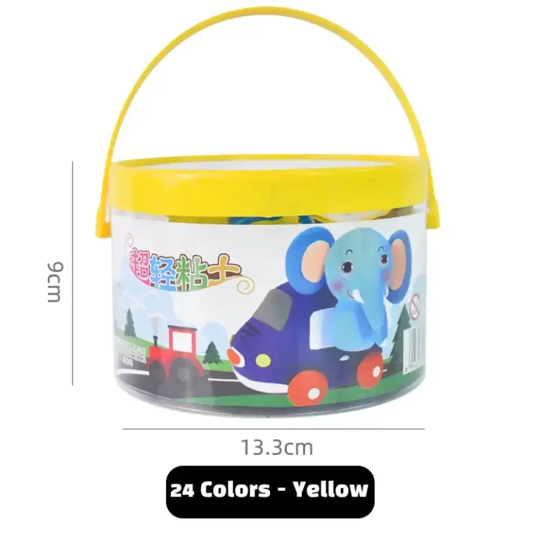 air dry clay toy set yellow
