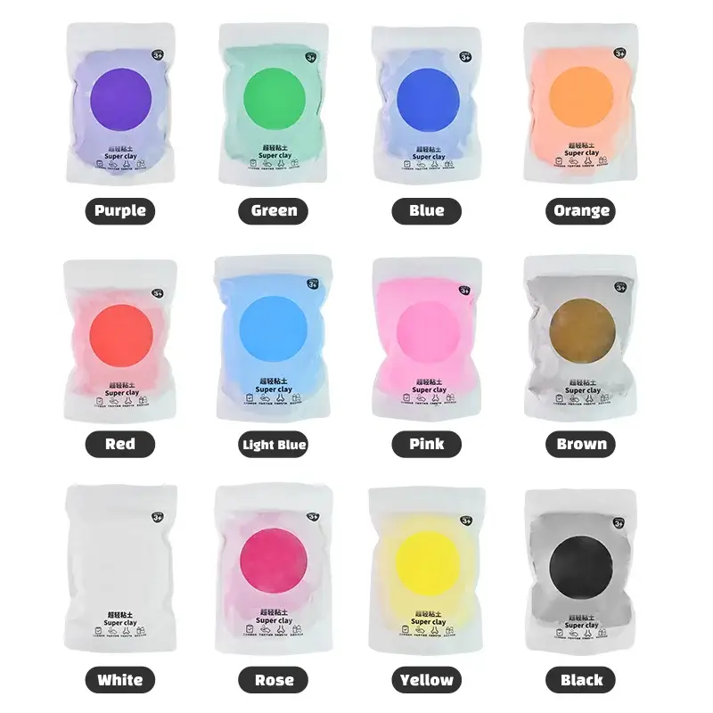 air dry clay 12 colors