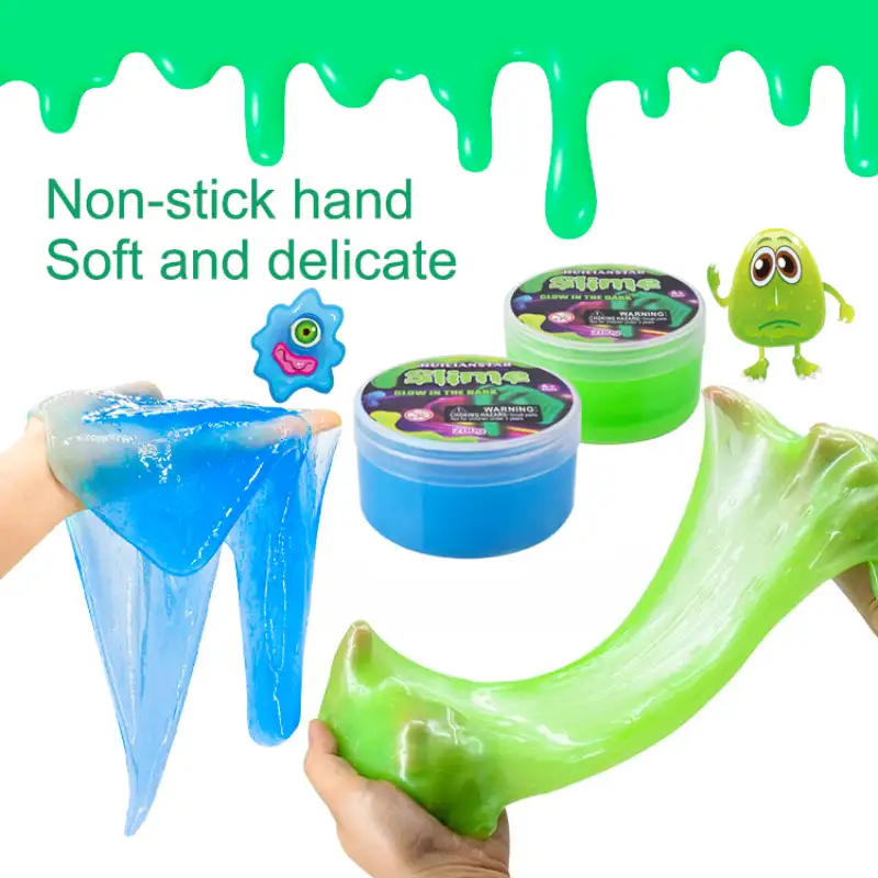 slime toys non stick hand