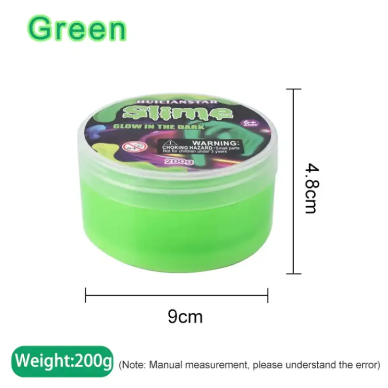 glow in the dark slime green