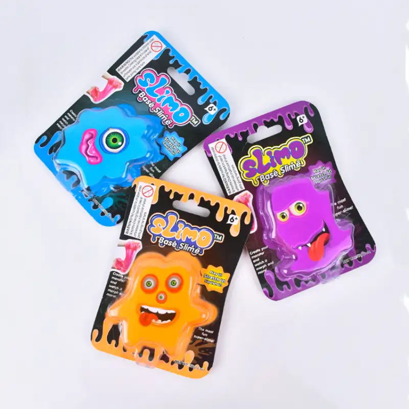 slime toys for kids blue orange purple