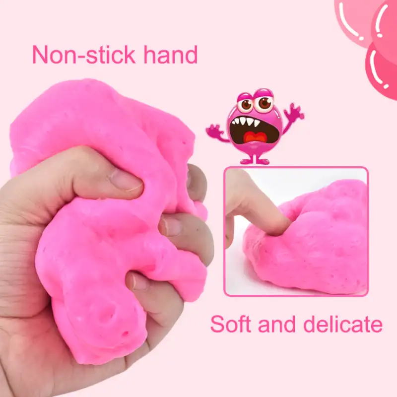 pink fluffy slime