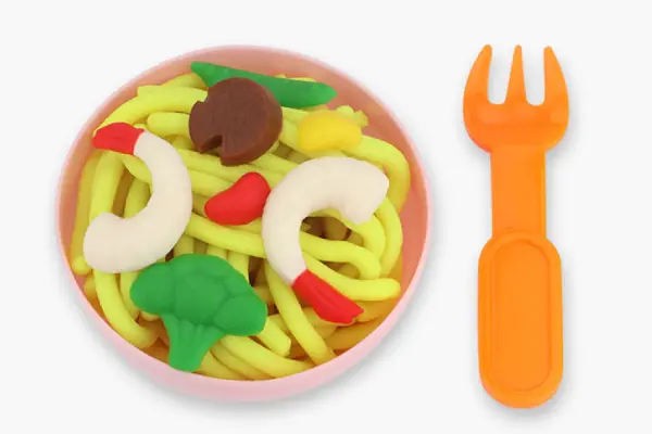 playdough ideas noodles food