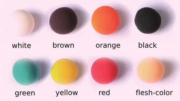 8 colors air dry clay