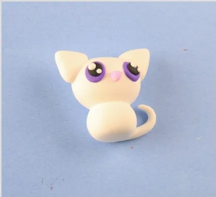 cute clay cat