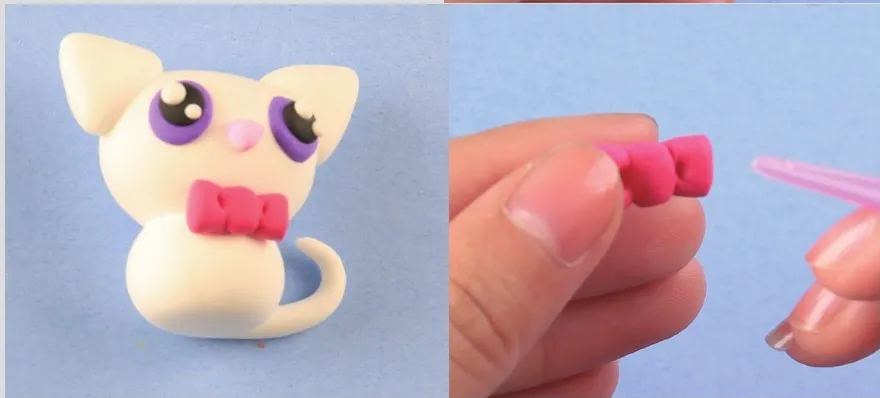 air dry clay bow