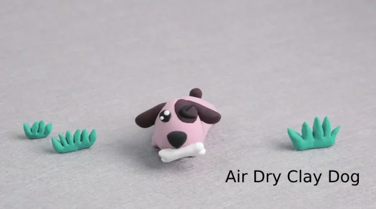 air dry clay dog