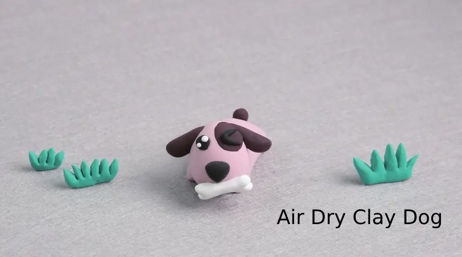 air dry clay dog