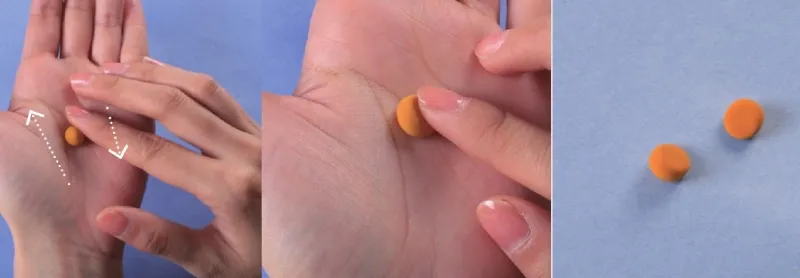 tiny air dry clay balls