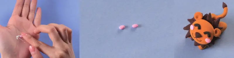 cute modeling clay lion