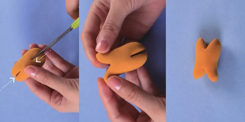 bear cookies shaped clay