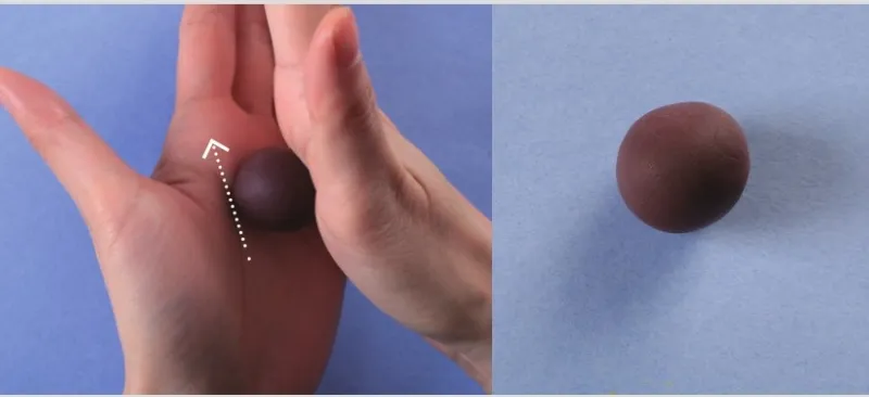 chocolate ball air dry clay