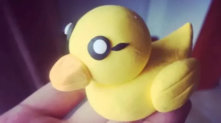 paper clay duck