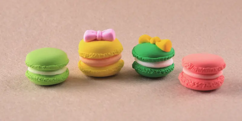 air dry clay crafts macarons