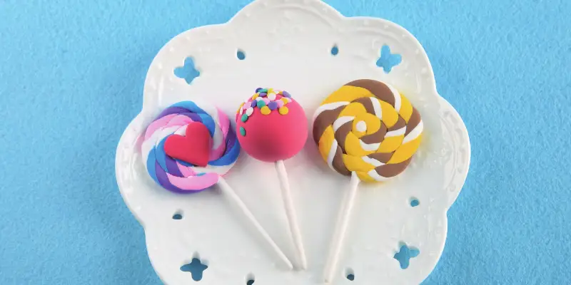 Kawaii Lollipop Mini Air Dry Clay Craft