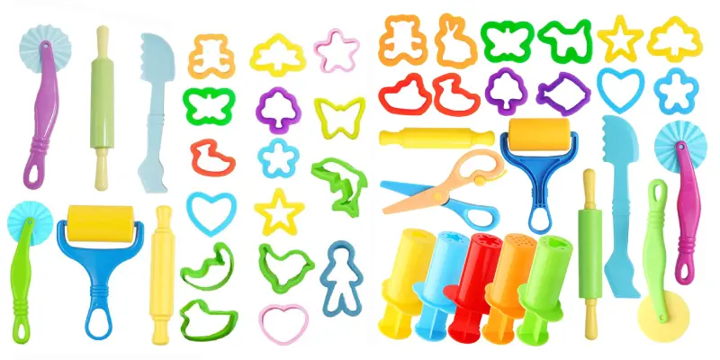 plastic tools playdough