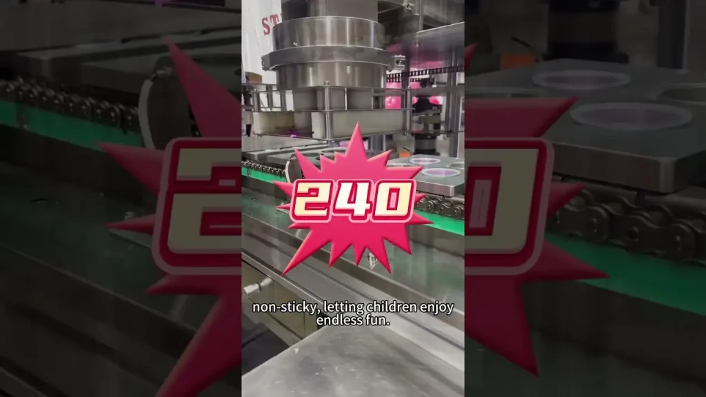 [video] playdough toys manufacturing in factory