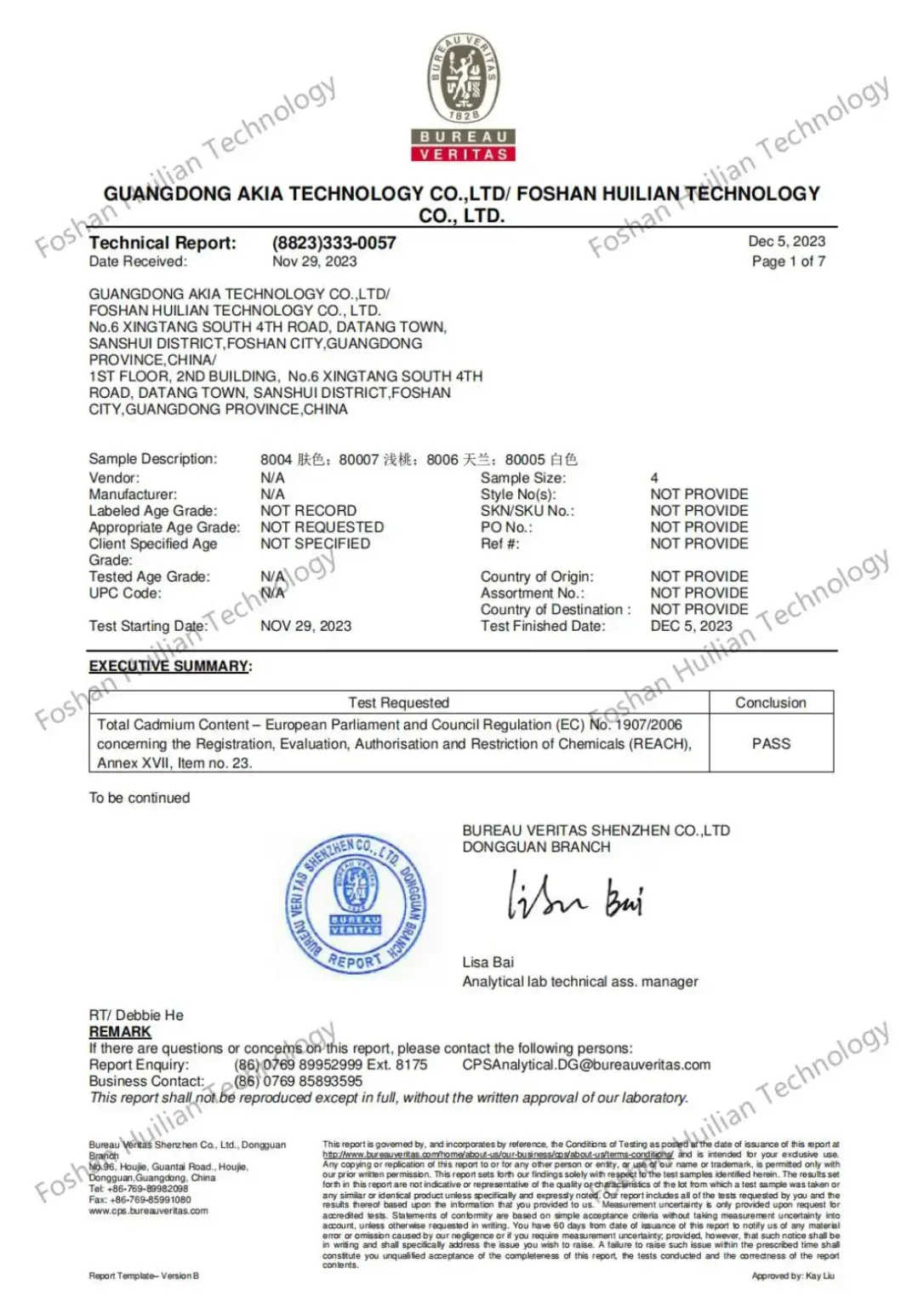 EC Cadmium Content huilian toy maker test report