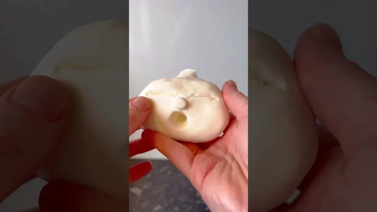 making a baby face using soft clay video