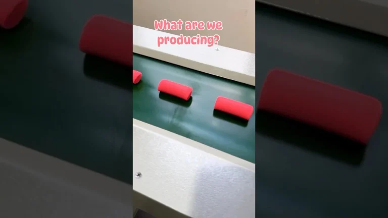 The process of making playdough in a factory workshop