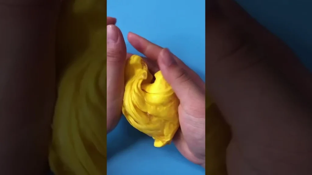 mixing air dry clay with slime interesting play