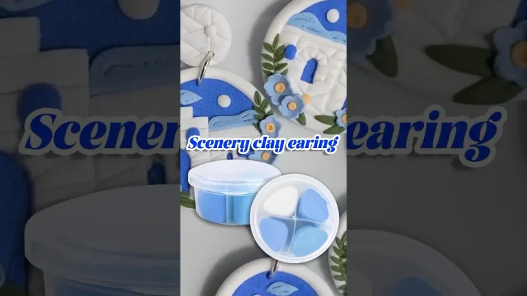 air dry clay handmade earrings
