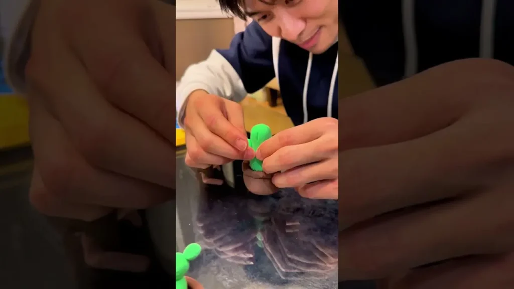 air dry clay miniature cactus idea