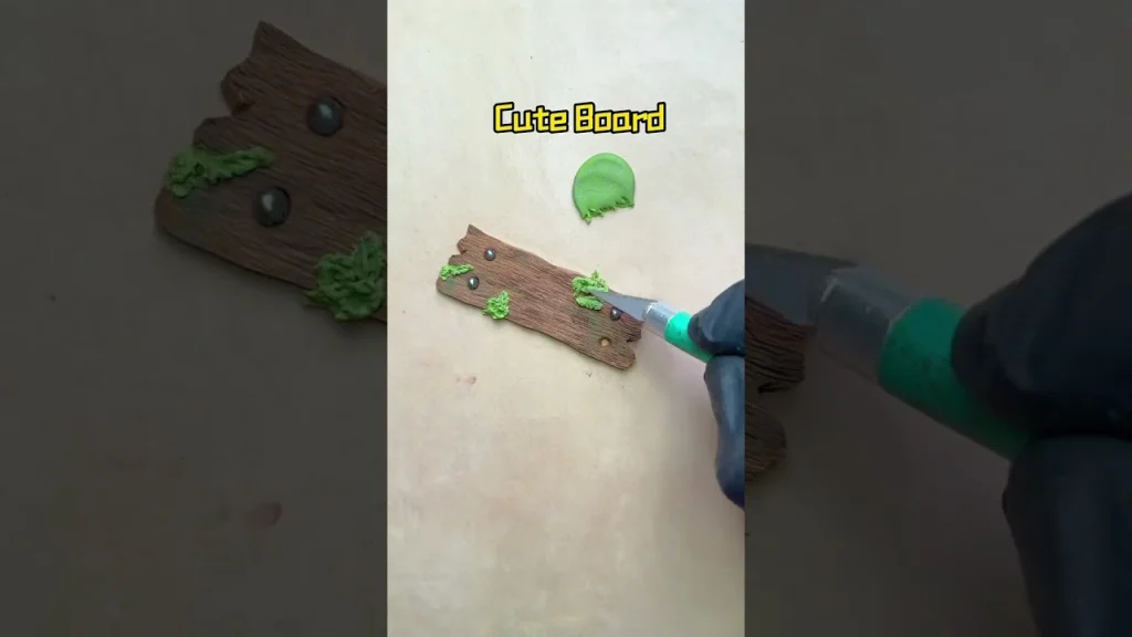 making sea world with air dry clay