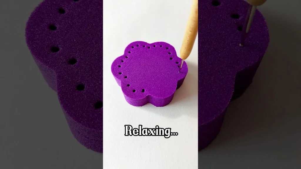 asmr video how to play kinetic sand