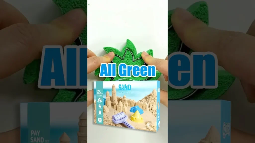 green kineitc sand asmr